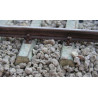 Railway track with concrete sleepers