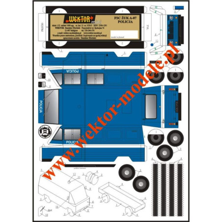 FSC „Žuk“ A - 07 – польский полицейский микроавтобус