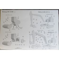 „Volvo ECR 235 CL“ and “ Bomag BW 213D“ – the excavator and the road roller