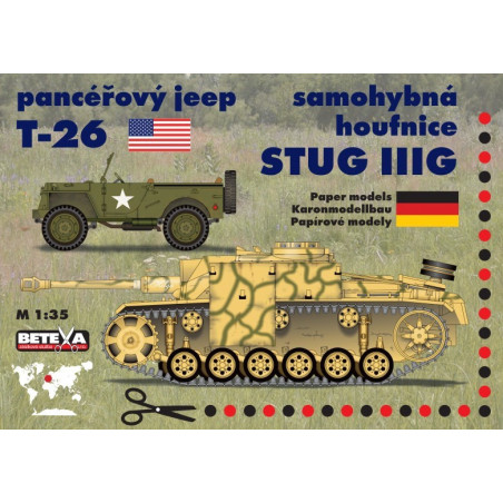 T-26 ir Stug. III – šarvuotas visureigis ir savaeigis artilerijos pabūklas