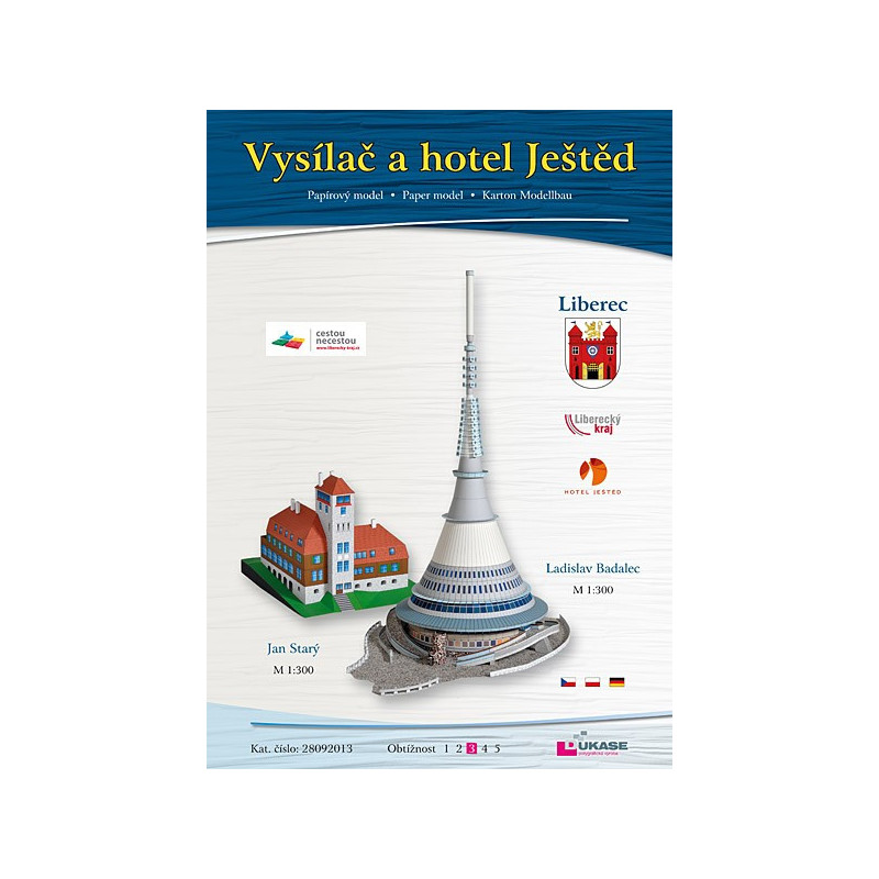 Hotel and TV centre tower in Ješted and hotel „Chata Ješted“ (Czech Republic)