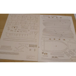 Armed Virginia sloop - the laser-cut parts