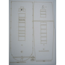 „De Zeven Provincien“ - the Dutch line-ship - the laser-cutt frame details