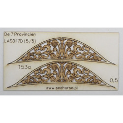 „De Zeven Provincien“ - the Dutch line-ship  - laser cut and engraved decoration details