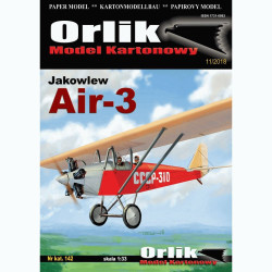 Jakovlev „AIR-3“– mokomasis treniruočių lėktuvas – rinkinys