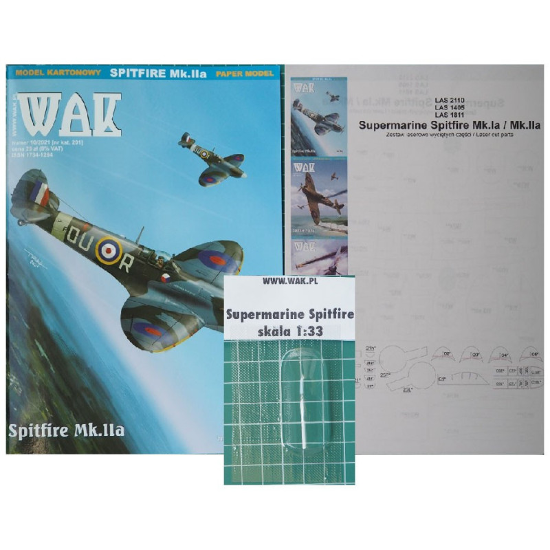 Vickers Supermarine „Spitfire“ Mk.IIa – II Pasaulinio karo naikintuvas - rinkinys