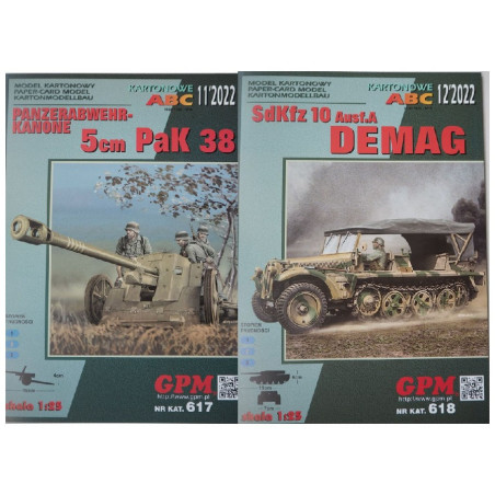 „PAK 38“ + Sd. Kfz. 10 Ausf A. „Demag“ – rinkinys